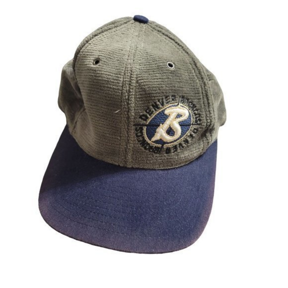 Denver Bronco‎ Mens Vtg Adjustable Velvet Hat